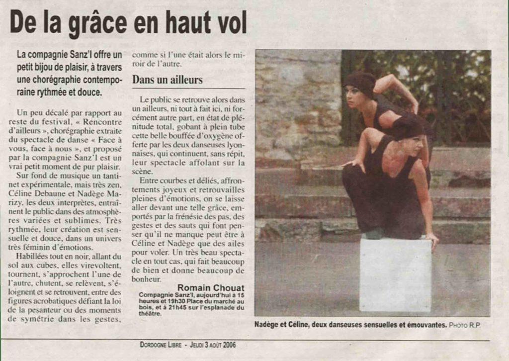 De la grâce en haut vol 2006